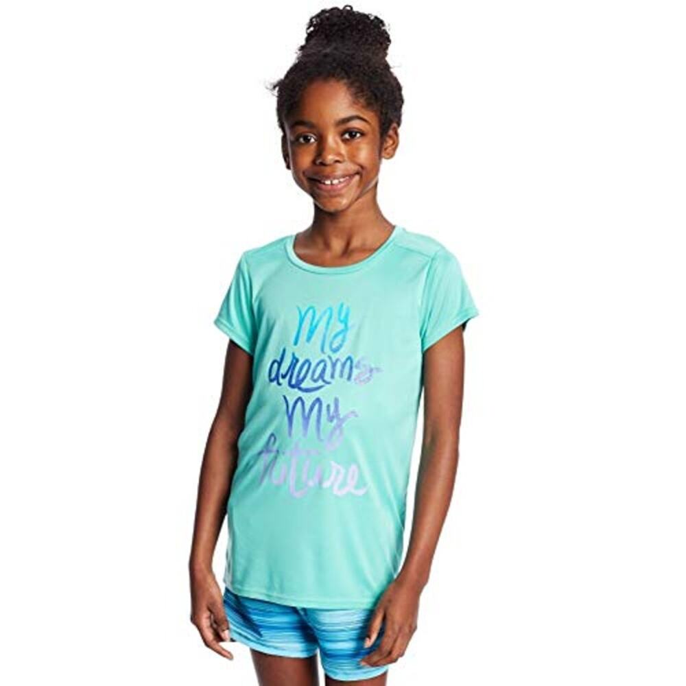 Champion Teal Green Graphic T-Shirt Large 10-12